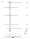 Полотенцесушитель электрический Secado Венеция 4 100x20x70 черный матовый