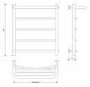 Полотенцесушитель электрический Secado Милан 1 СП 60x60 хром