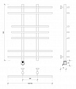 Полотенцесушитель электрический Secado Турин 2 80x20x70 белый матовый