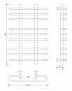 Полотенцесушитель водяной Secado Венеция 3 80x20x60 черный матовый