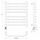 Полотенцесушитель электрический Secado Агата 4 60x40 графит