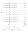 Полотенцесушитель электрический Secado Венеция 6 80x20x80 хром