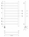 Полотенцесушитель электрический Secado Триест 100x40 сатин