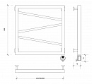 Полотенцесушитель электрический Secado Мирано 60x60 графит