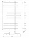 Полотенцесушитель электрический Secado Венеция 6 100x20x70 хром