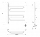 Полотенцесушитель электрический Secado Валенсия 1 60x40 хром