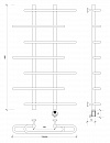 Полотенцесушитель электрический Secado Венеция 4 100x20x70 черный матовый