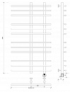 Полотенцесушитель электрический Secado Турин 3 100x20x50 черный матовый