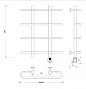 Полотенцесушитель электрический Secado Венеция 1 60x20x60 белый матовый
