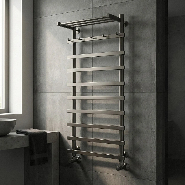 Полотенцесушитель электрический Secado Понтида 1 КСП 120x40x50 графит