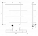 Полотенцесушитель электрический Secado Венеция 4 60x20x80 черный матовый