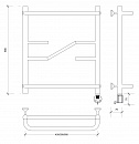 Полотенцесушитель электрический Secado Риволи СП 60x40 графит