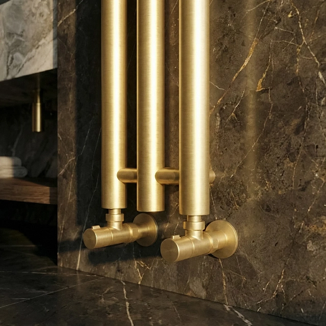 Дизайн-радиатор электрический Secado Бергамо 3К 1800x140 золото матовое