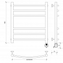 Полотенцесушитель электрический Secado Милан 3 60x40 черный матовый