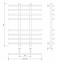 Полотенцесушитель водяной Secado Турин 4 80x20x60 белый матовый