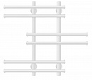 Полотенцесушитель водяной Secado Турин 5 60x20x60 белый матовый