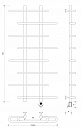 Полотенцесушитель электрический Secado Венеция 4 120x20x70 хром