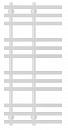 Полотенцесушитель электрический Secado Понтида 3 100x20x70 белый матовый