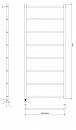 Полотенцесушитель электрический Secado Корсико Grado 100x40 черный матовый