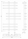 Полотенцесушитель водяной Secado Венеция 6 120x20x80 черный матовый