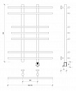 Полотенцесушитель электрический Secado Турин 2 80x20x70 белый матовый