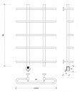 Полотенцесушитель электрический Secado Венеция 1 80x20x60 хром