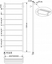 Полотенцесушитель электрический латунный Secado Триада 4 40x120 бронза