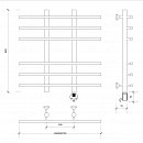 Полотенцесушитель электрический Secado Турин 4 60x20x60 белый матовый