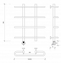 Полотенцесушитель электрический Secado Венеция 1 60x20x60 белый матовый