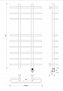 Полотенцесушитель электрический Secado Венеция 5 100x20x60 черный матовый