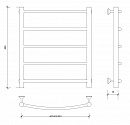 Полотенцесушитель водяной Secado Милан 1 60x60 черный матовый