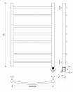 Полотенцесушитель электрический Secado Милан 2 80x50 белый матовый