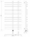 Полотенцесушитель электрический Secado Турин 3 100x20x50 хром
