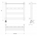 Полотенцесушитель электрический Secado Комано 1 КСП 60x40 белый матовый
