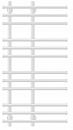 Полотенцесушитель электрический Secado Турин 3 100x20x70 белый матовый