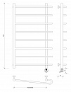 Полотенцесушитель электрический Secado Венеция 2 100x60x70 белый матовый