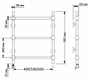Полотенцесушитель электрический латунный Secado Флоренция 1 60x60 бронза