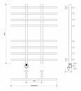 Полотенцесушитель электрический Secado Турин 4 80x20x60 хром