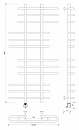 Полотенцесушитель электрический Secado Венеция 6 120x20x80 черный матовый