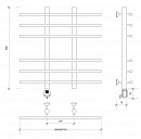 Полотенцесушитель электрический Secado Турин 4 60x20x70 хром