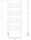 Полотенцесушитель электрический Secado Валенсия 1 120x40 хром