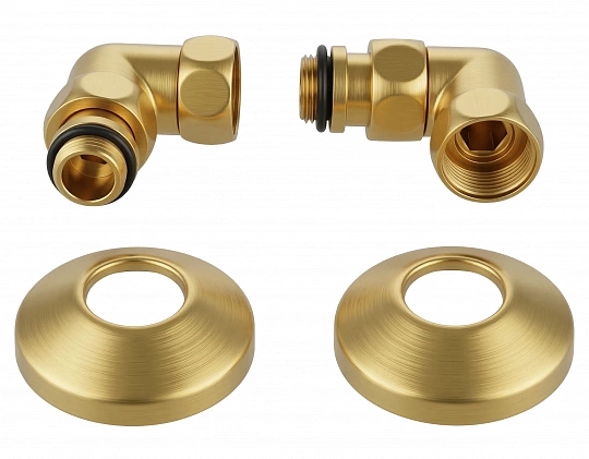 Комплект подключения для п/с Secado 3/4"x1/2", ЗОЛОТО МАТОВОЕ