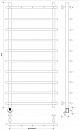 Полотенцесушитель электрический Secado Турин 1 К 120x40 хром