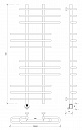 Полотенцесушитель электрический Secado Венеция 6 120x20x70 хром