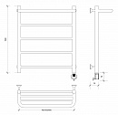 Полотенцесушитель электрический Secado Триада 1 СП 60x40 хром