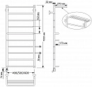 Полотенцесушитель электрический латунный Secado Верона 2 40x100 бронза