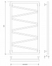 Полотенцесушитель водяной Secado Мирано 120x50 белый матовый