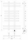 Полотенцесушитель электрический Secado Понтида 2 100x20x70 сатин