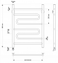 Полотенцесушитель электрический латунный Secado Валенсия 2 60x80 бронза