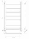 Полотенцесушитель водяной Secado Комано 2 100x40 белый матовый